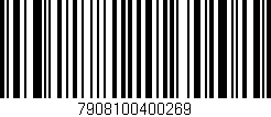 Código de barras (EAN, GTIN, SKU, ISBN): '7908100400269'