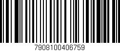 Código de barras (EAN, GTIN, SKU, ISBN): '7908100406759'