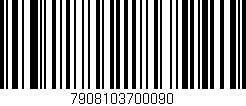 Código de barras (EAN, GTIN, SKU, ISBN): '7908103700090'