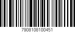 Código de barras (EAN, GTIN, SKU, ISBN): '7908108100451'