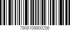 Código de barras (EAN, GTIN, SKU, ISBN): '7908109800206'