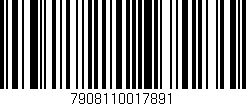 Código de barras (EAN, GTIN, SKU, ISBN): '7908110017891'