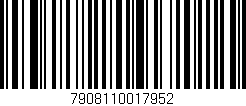 Código de barras (EAN, GTIN, SKU, ISBN): '7908110017952'