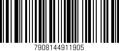 Código de barras (EAN, GTIN, SKU, ISBN): '7908144911905'