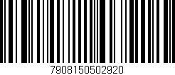 Código de barras (EAN, GTIN, SKU, ISBN): '7908150502920'