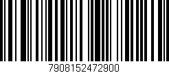 Código de barras (EAN, GTIN, SKU, ISBN): '7908152472900'