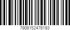 Código de barras (EAN, GTIN, SKU, ISBN): '7908152478193'