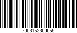 Código de barras (EAN, GTIN, SKU, ISBN): '7908153300059'