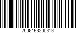 Código de barras (EAN, GTIN, SKU, ISBN): '7908153300318'