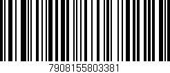 Código de barras (EAN, GTIN, SKU, ISBN): '7908155803381'