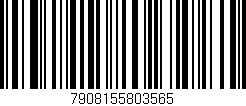 Código de barras (EAN, GTIN, SKU, ISBN): '7908155803565'
