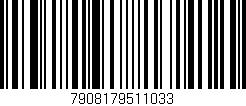 Código de barras (EAN, GTIN, SKU, ISBN): '7908179511033'