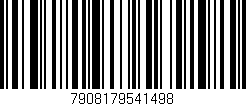 Código de barras (EAN, GTIN, SKU, ISBN): '7908179541498'