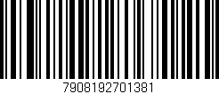 Código de barras (EAN, GTIN, SKU, ISBN): '7908192701381'