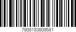 Código de barras (EAN, GTIN, SKU, ISBN): '7908193809581'