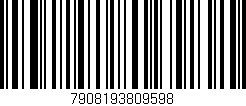 Código de barras (EAN, GTIN, SKU, ISBN): '7908193809598'