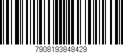 Código de barras (EAN, GTIN, SKU, ISBN): '7908193848429'