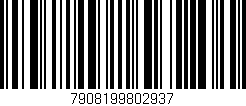 Código de barras (EAN, GTIN, SKU, ISBN): '7908199802937'