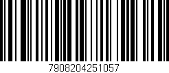 Código de barras (EAN, GTIN, SKU, ISBN): '7908204251057'