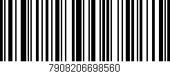 Código de barras (EAN, GTIN, SKU, ISBN): '7908206698560'