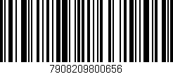 Código de barras (EAN, GTIN, SKU, ISBN): '7908209800656'