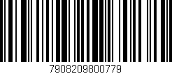 Código de barras (EAN, GTIN, SKU, ISBN): '7908209800779'