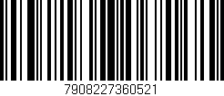 Código de barras (EAN, GTIN, SKU, ISBN): '7908227360521'