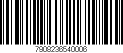 Código de barras (EAN, GTIN, SKU, ISBN): '7908236540006'