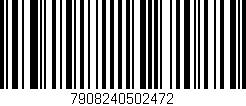 Código de barras (EAN, GTIN, SKU, ISBN): '7908240502472'