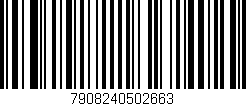 Código de barras (EAN, GTIN, SKU, ISBN): '7908240502663'