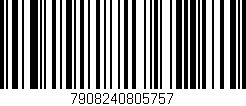 Código de barras (EAN, GTIN, SKU, ISBN): '7908240805757'