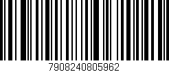 Código de barras (EAN, GTIN, SKU, ISBN): '7908240805962'