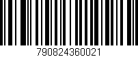 Código de barras (EAN, GTIN, SKU, ISBN): '790824360021'