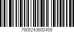 Código de barras (EAN, GTIN, SKU, ISBN): '7908243600458'