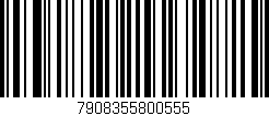 Código de barras (EAN, GTIN, SKU, ISBN): '7908355800555'