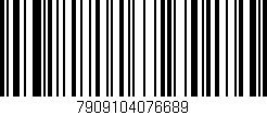 Código de barras (EAN, GTIN, SKU, ISBN): '7909104076689'