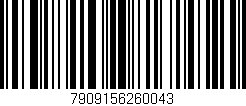 Código de barras (EAN, GTIN, SKU, ISBN): '7909156260043'
