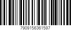Código de barras (EAN, GTIN, SKU, ISBN): '7909156361597'