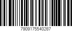 Código de barras (EAN, GTIN, SKU, ISBN): '7909175540287'