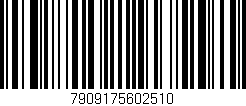 Código de barras (EAN, GTIN, SKU, ISBN): '7909175602510'