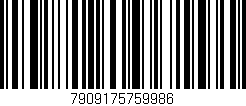 Código de barras (EAN, GTIN, SKU, ISBN): '7909175759986'