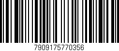 Código de barras (EAN, GTIN, SKU, ISBN): '7909175770356'