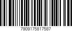 Código de barras (EAN, GTIN, SKU, ISBN): '7909175817587'