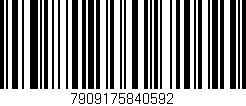 Código de barras (EAN, GTIN, SKU, ISBN): '7909175840592'