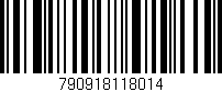 Código de barras (EAN, GTIN, SKU, ISBN): '790918118014'