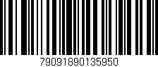 Código de barras (EAN, GTIN, SKU, ISBN): '79091890135950'