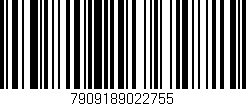 Código de barras (EAN, GTIN, SKU, ISBN): '7909189022755'