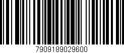 Código de barras (EAN, GTIN, SKU, ISBN): '7909189029600'