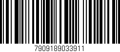 Código de barras (EAN, GTIN, SKU, ISBN): '7909189033911'
