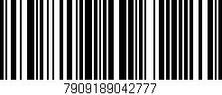 Código de barras (EAN, GTIN, SKU, ISBN): '7909189042777'